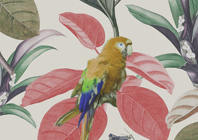 Parakeet Faux Silk, Fruit Punch - Motorised Roman Blind - Image 7
